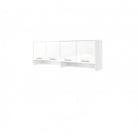 Sienas plaukts virs gultas CONCEPT PRO CP10, balts glancēts